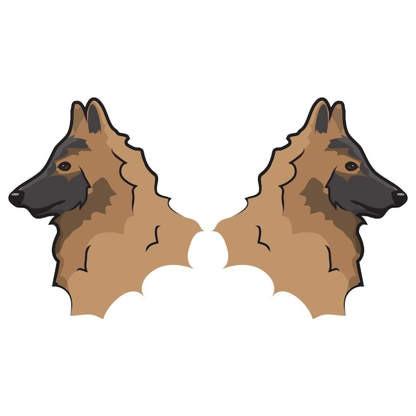 Signmission Belgian Tervuren Dog Decal, Dog Lover Decor Vinyl Sticker D-18-Belgian Tervuren - main